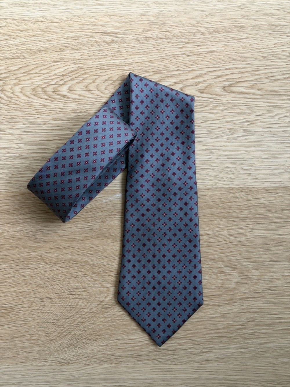 Dior Grey Silk Tie - Picture 4 of 4